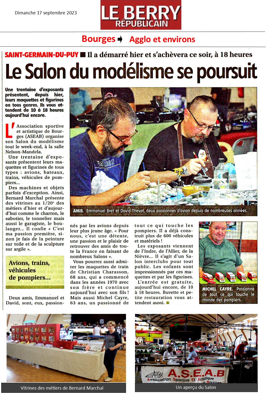 Article de presse Le Berry républicain