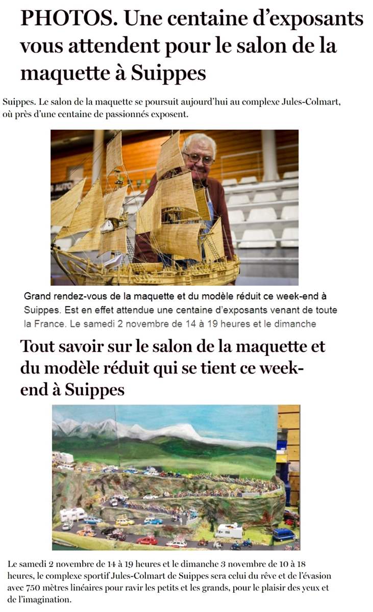 Article de presse expo Suippes 2019