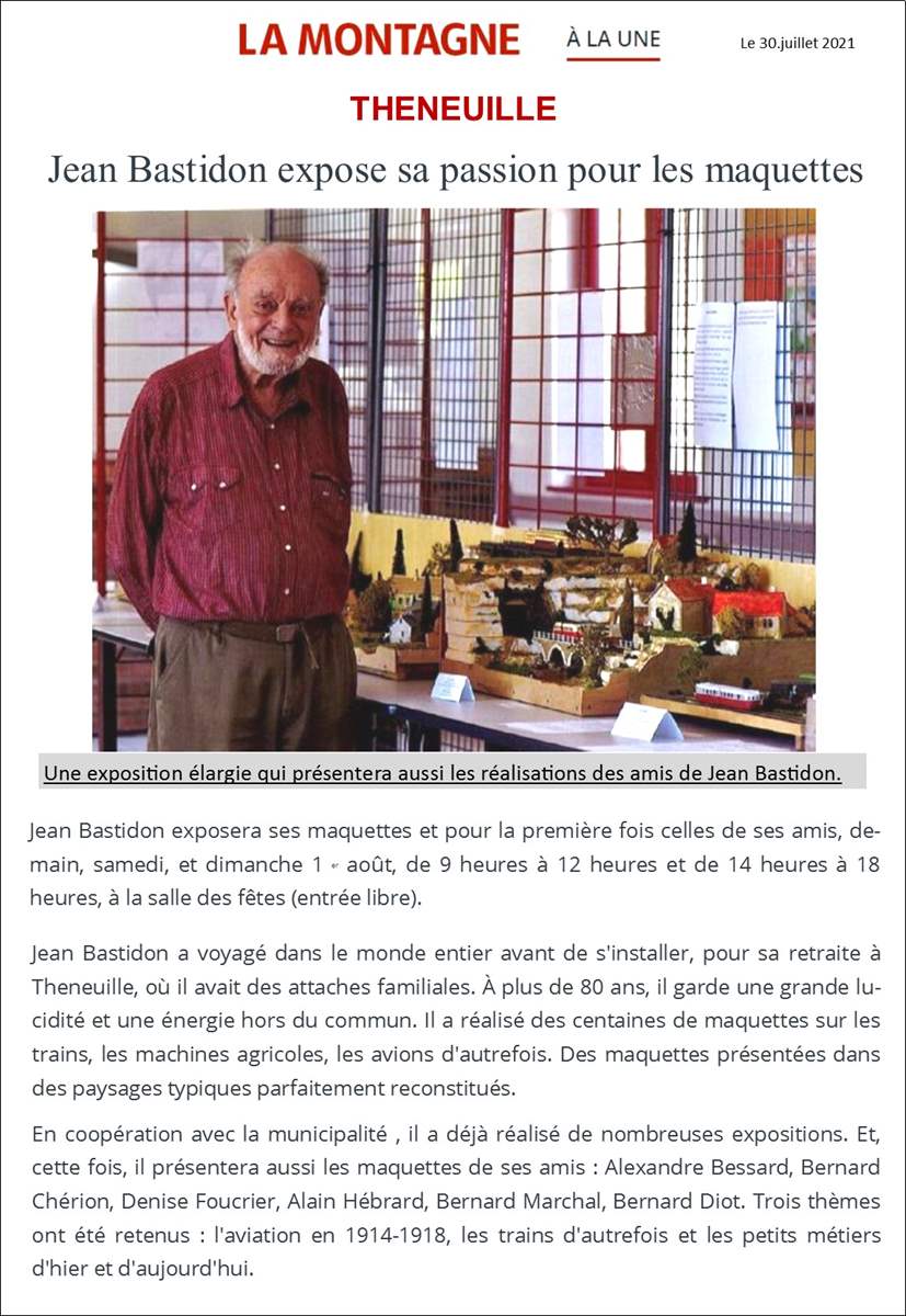 Article de presse Theneuille 2021