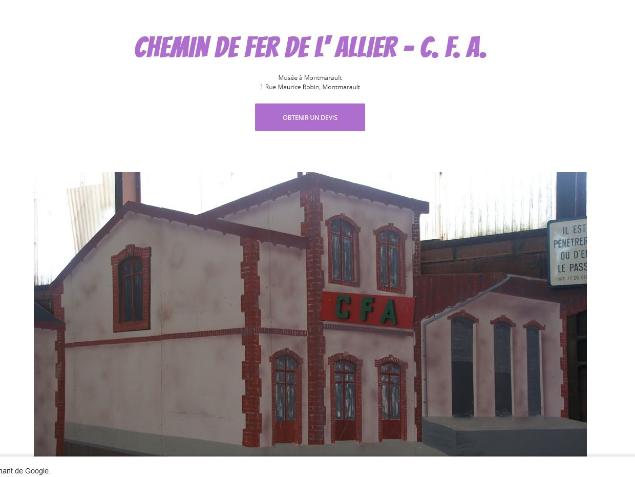 Vers le site Chemin de Fer de l'Allier